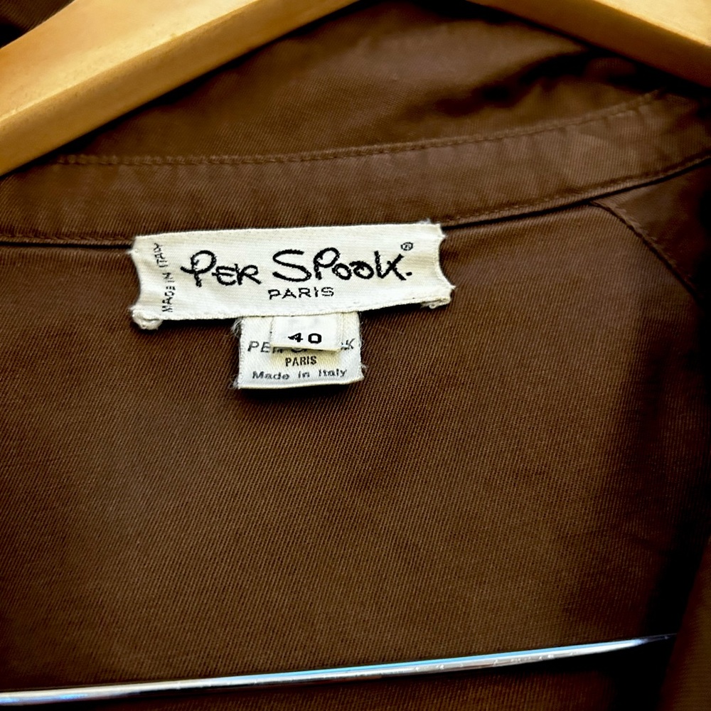 Per Spook Vintage Linen Trench Coat. Size 40 (European)